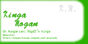 kinga mogan business card